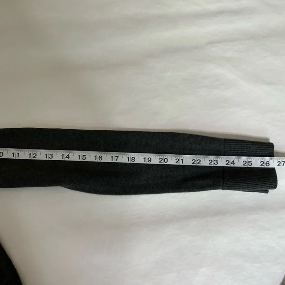 Lululemon Back to Balance Sweater Split Back Long Sleeve in Charcoal Gray - Picture 14 of 15